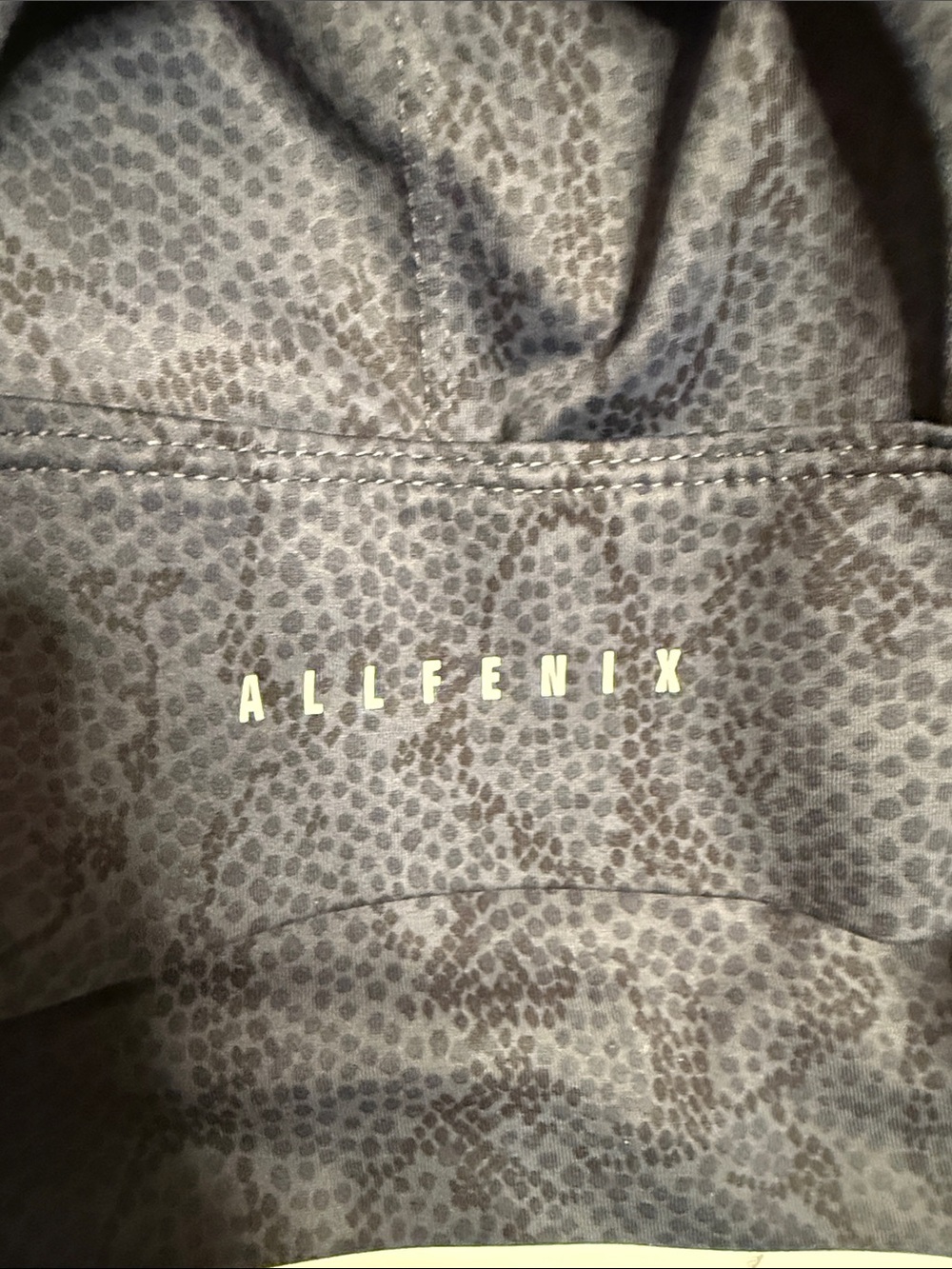 Anthropologie Allfenix Gray Snake-Print Performance Crop Top - Reptile - Picture 7 of 7